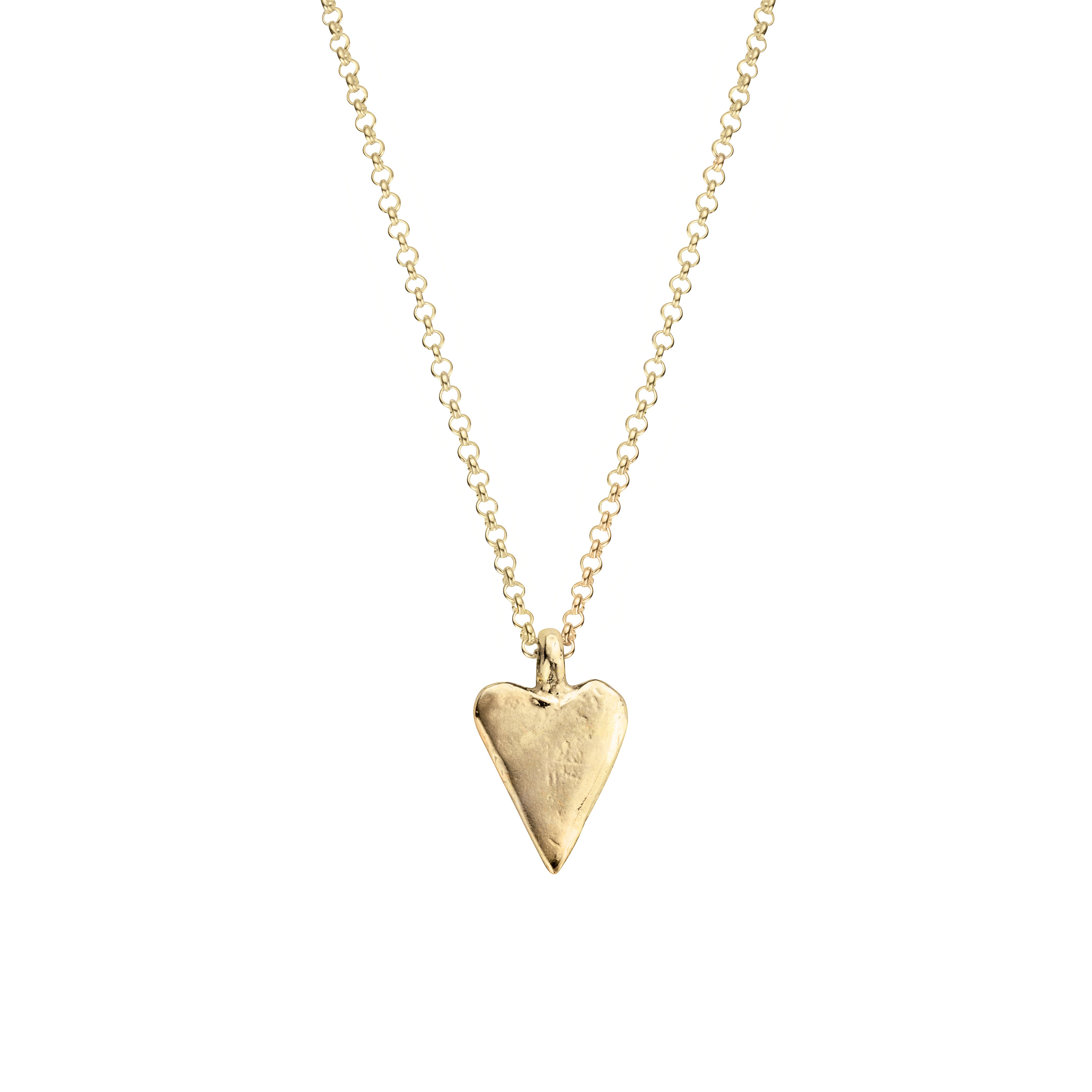 Gold Medium Heart Necklace