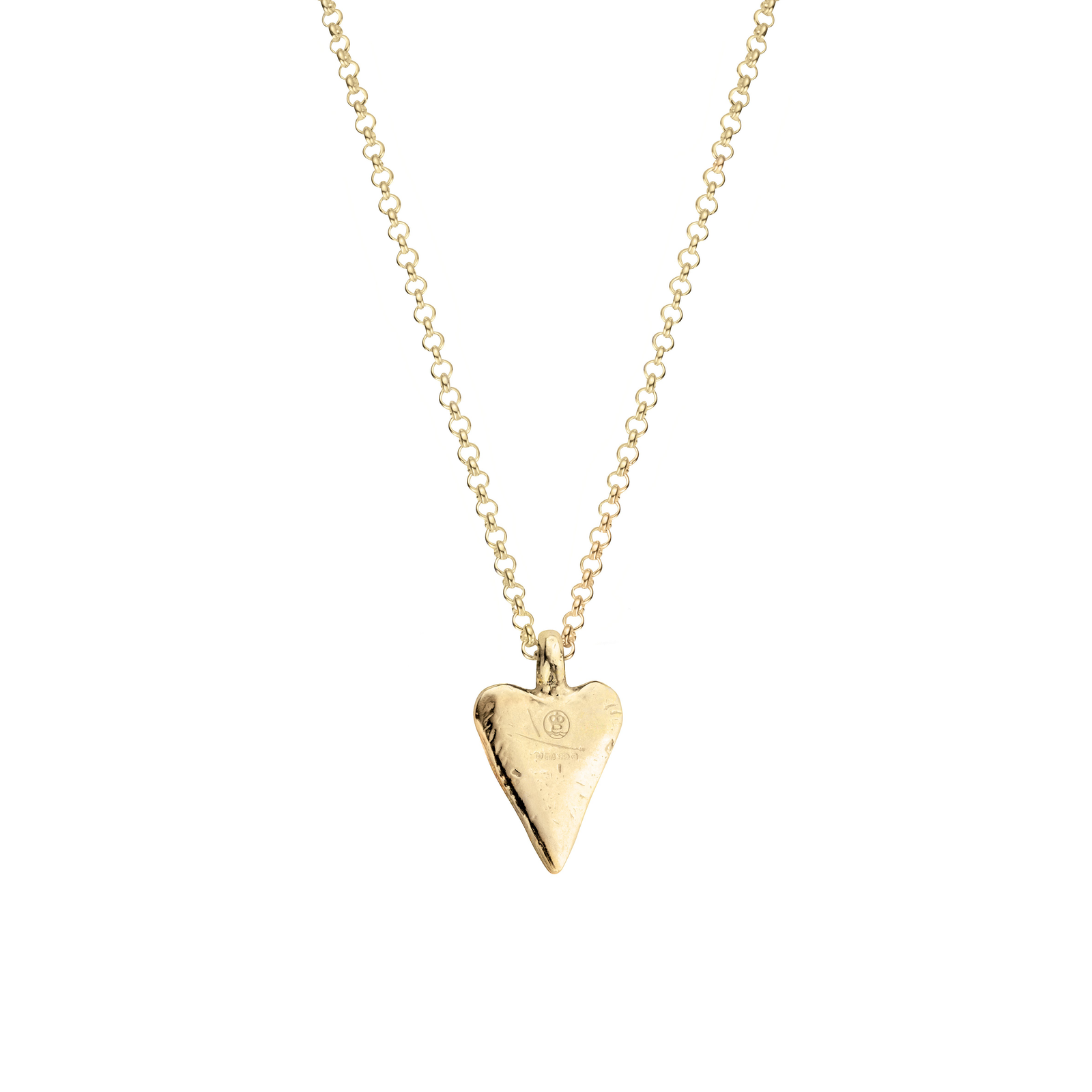 Gold Medium Heart Necklace