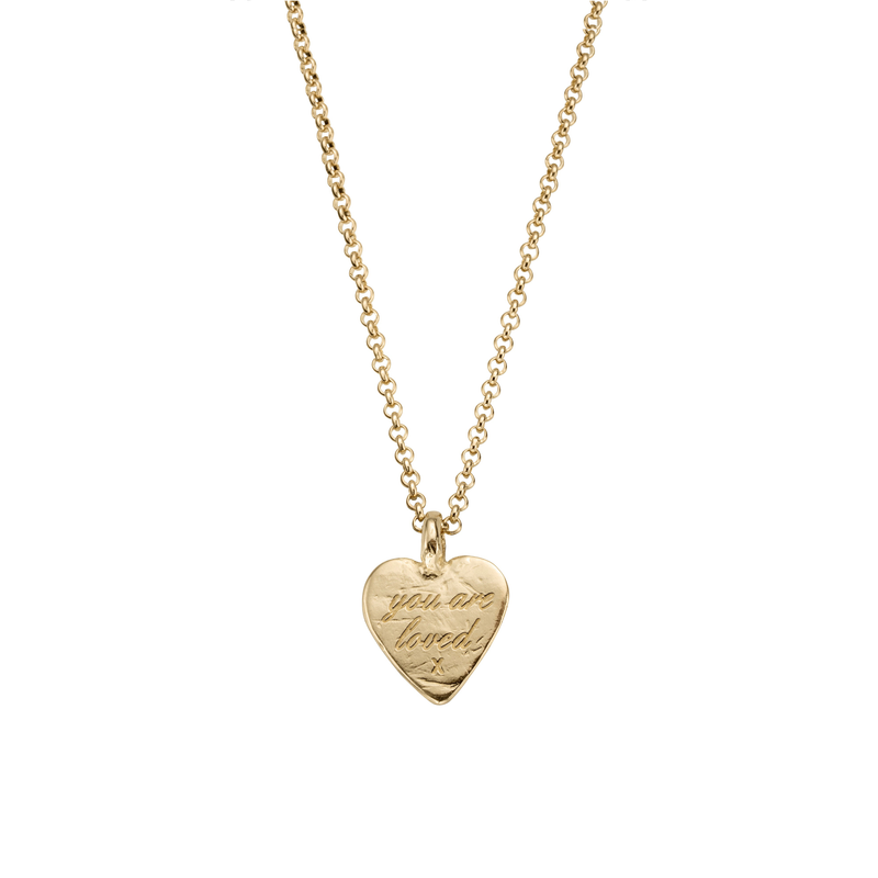 Gold Medium You Are Loved Necklace