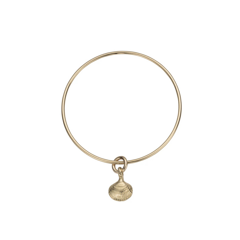 Gold Mini Shell Bangle