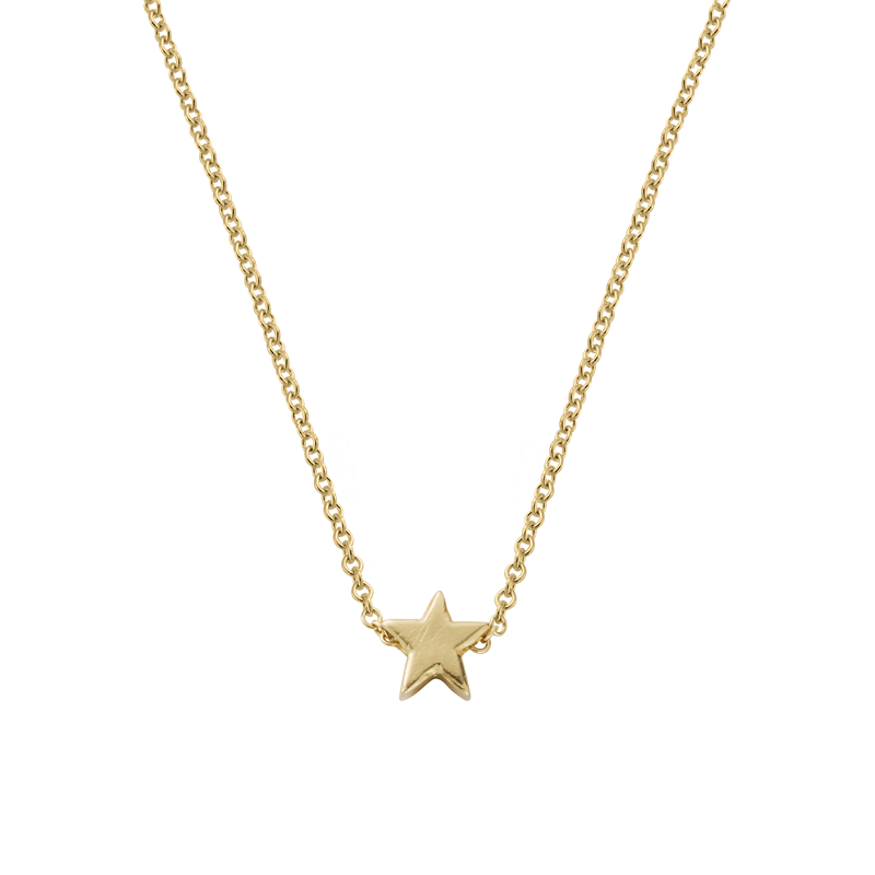 Gold Wishing Star Necklace