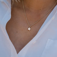 Gold Trio Diamond Guiding Star Necklace