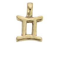 Gold Horoscope & Birthstone Charm
