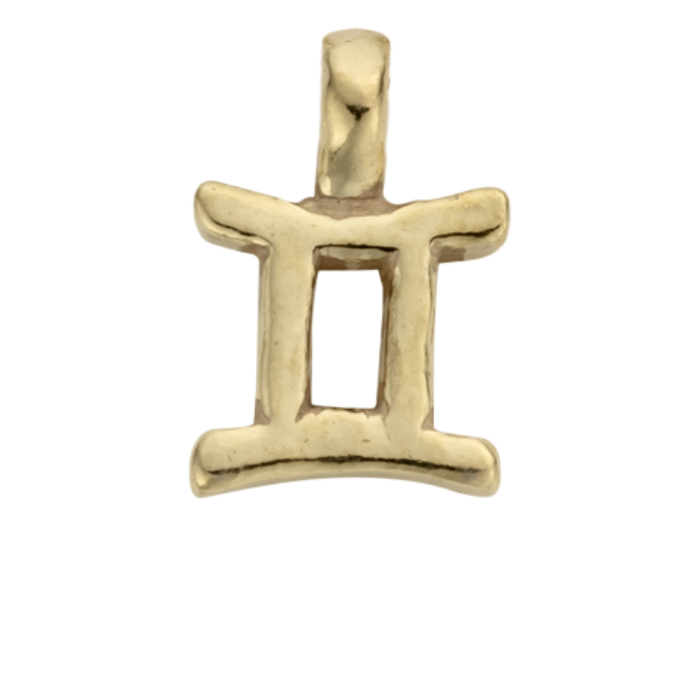 Gold Horoscope & Birthstone Charm