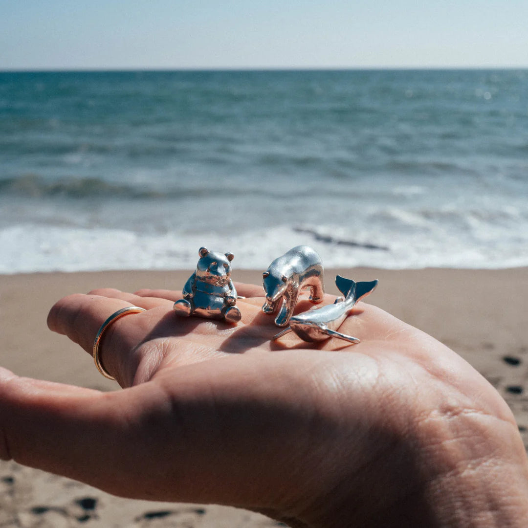 'Boreas' Silver Polar Bear Keepsake