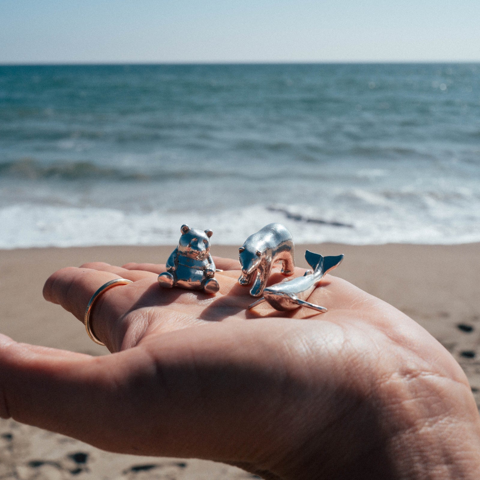 'Neptune' Silver Whale Keepsake