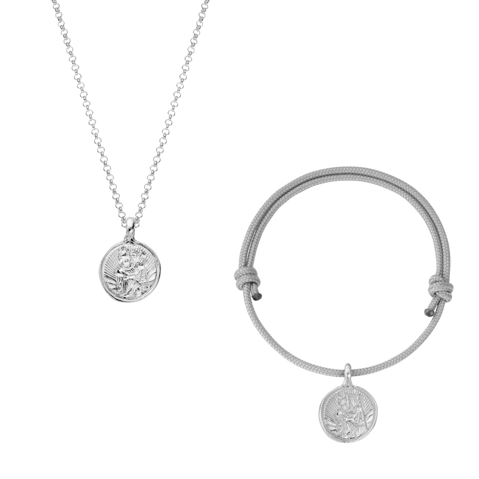 Silver St Christopher Gift Set