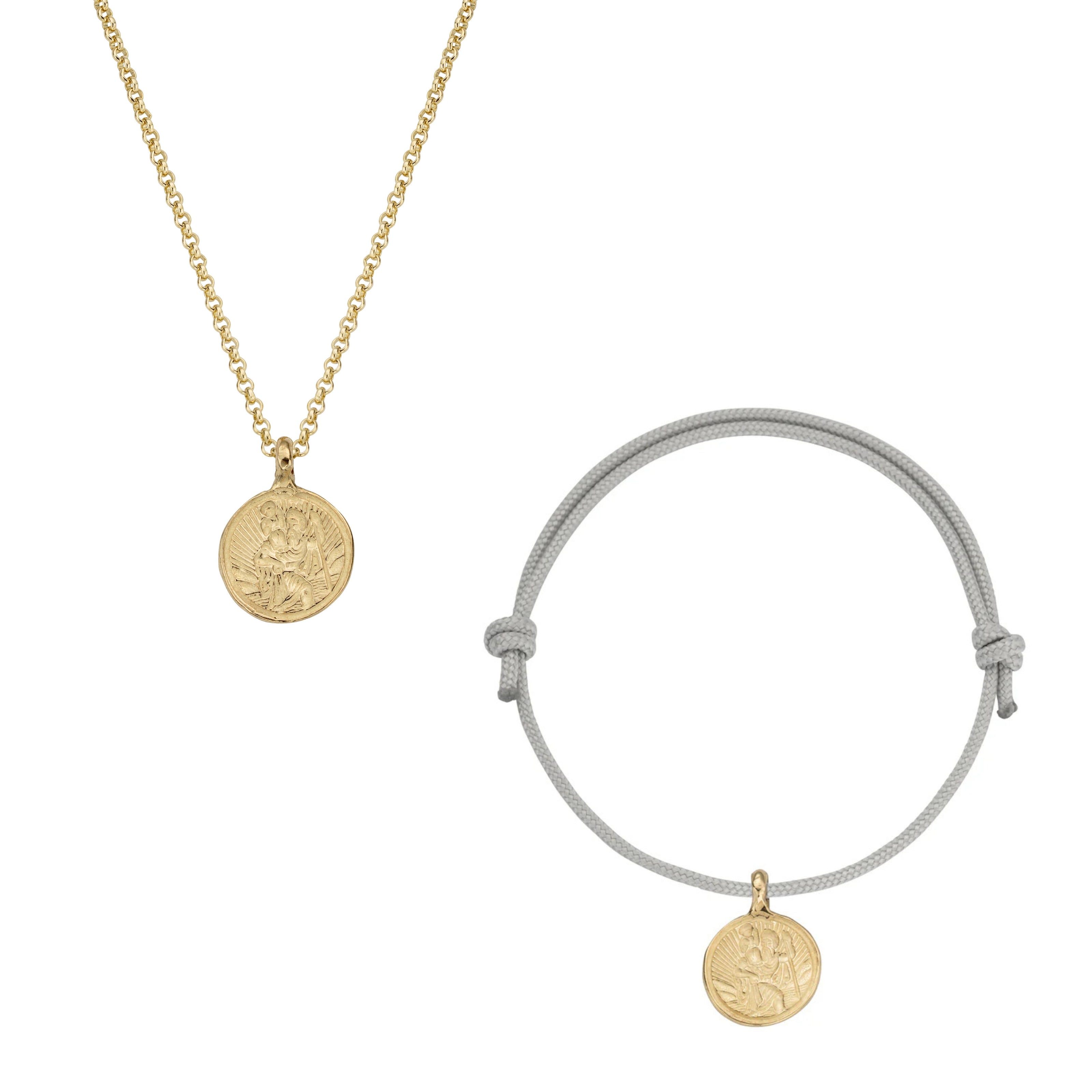 Gold St Christopher Gift Set