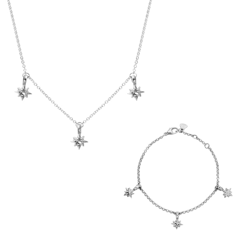 Silver Trio Baby North Star Gift Set