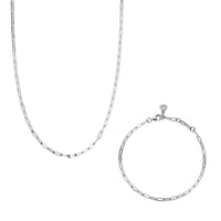 Silver Tiny Trace Chain Gift Set