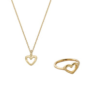 Gold Open Heart Gift Set