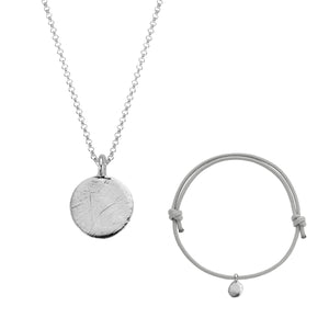 Silver Men's Moon Gift Set