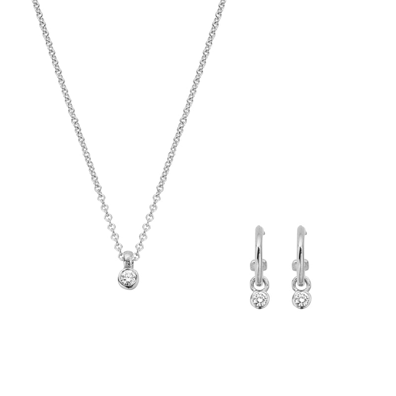 Silver Mini Diamond Gift Set