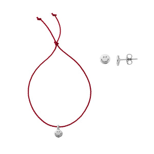 Silver Smiley Gift Set