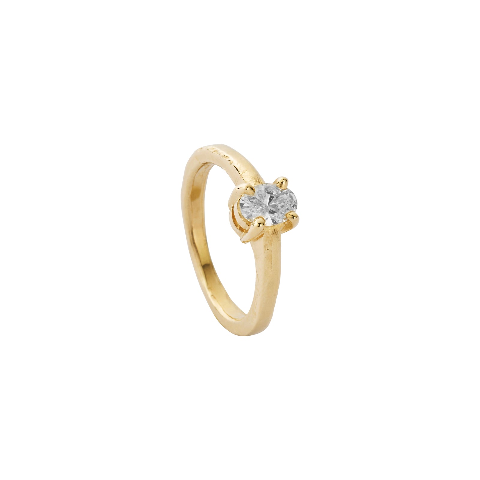 'The Story' 9ct Gold Oval 0.5ct Lab Grown Diamond Claw Engagement Ring