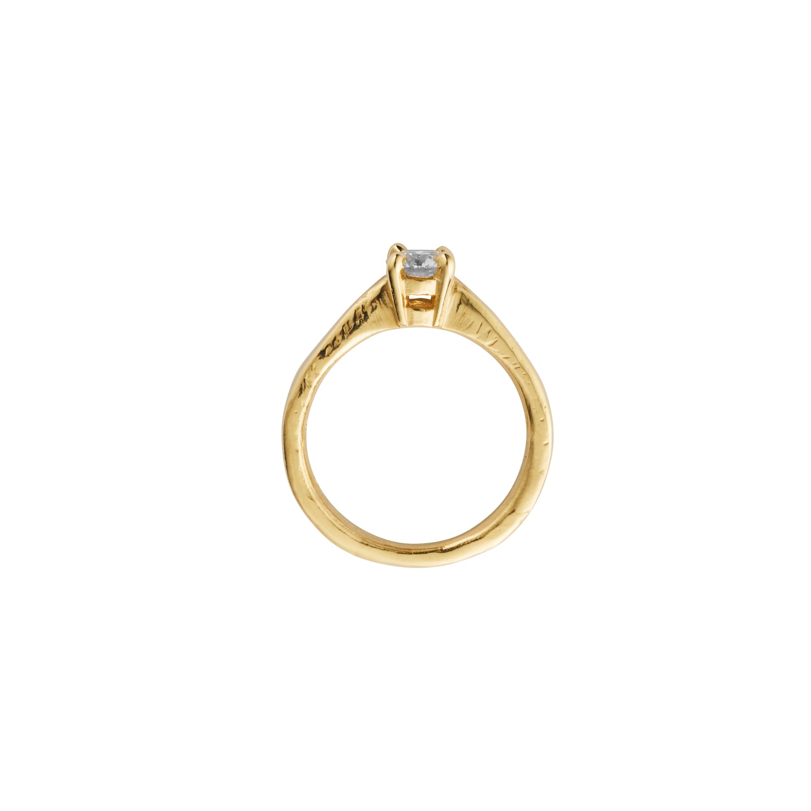 'The Story' 9ct Gold Oval 0.5ct Lab Grown Diamond Claw Engagement Ring