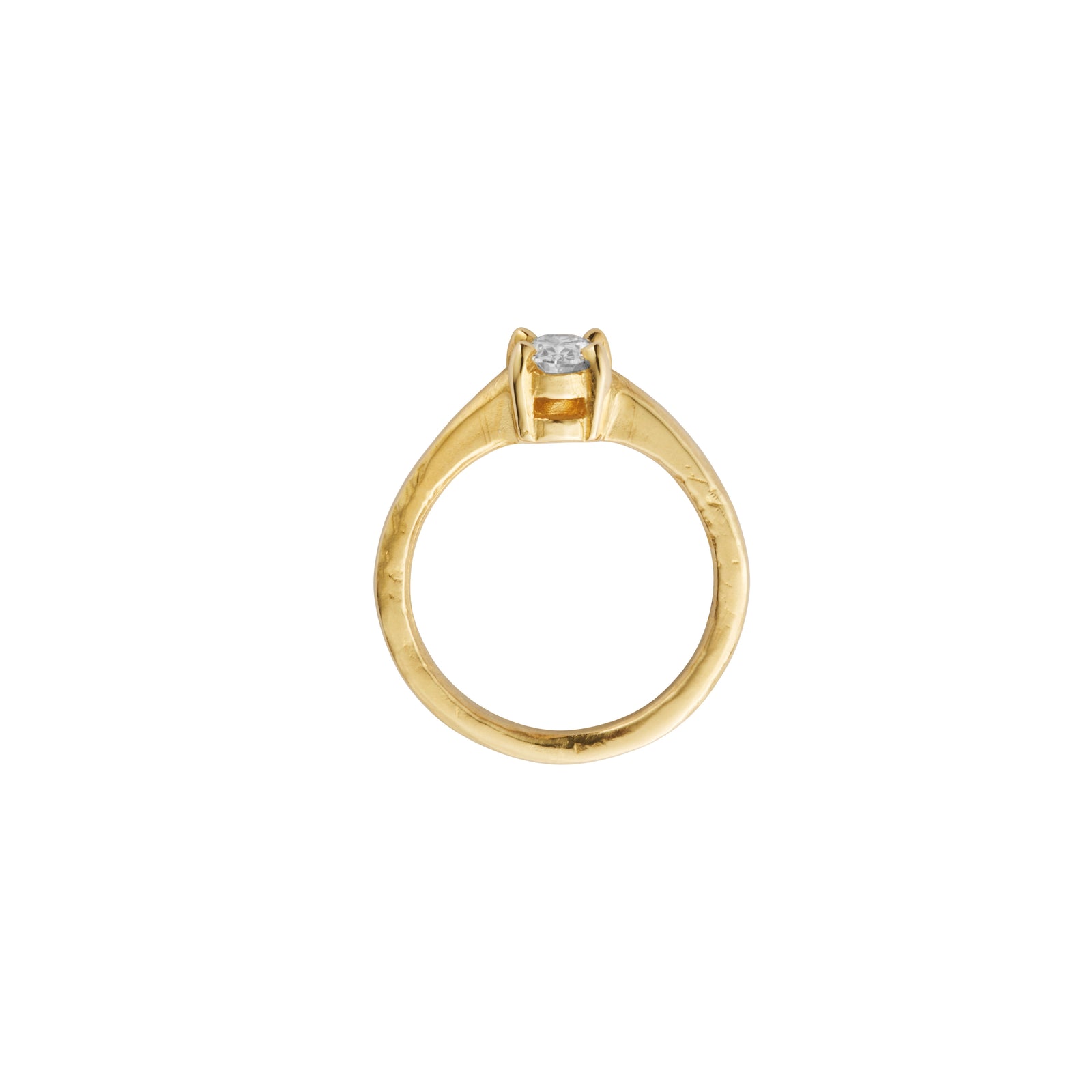 'The Eternity' 9ct Gold Round 0.5ct Natural Diamond Claw Engagement Ring