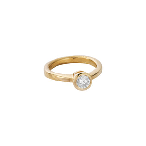 'The Eternity' 9ct Gold Round 0.5ct Natural Diamond Bezel Engagement Ring