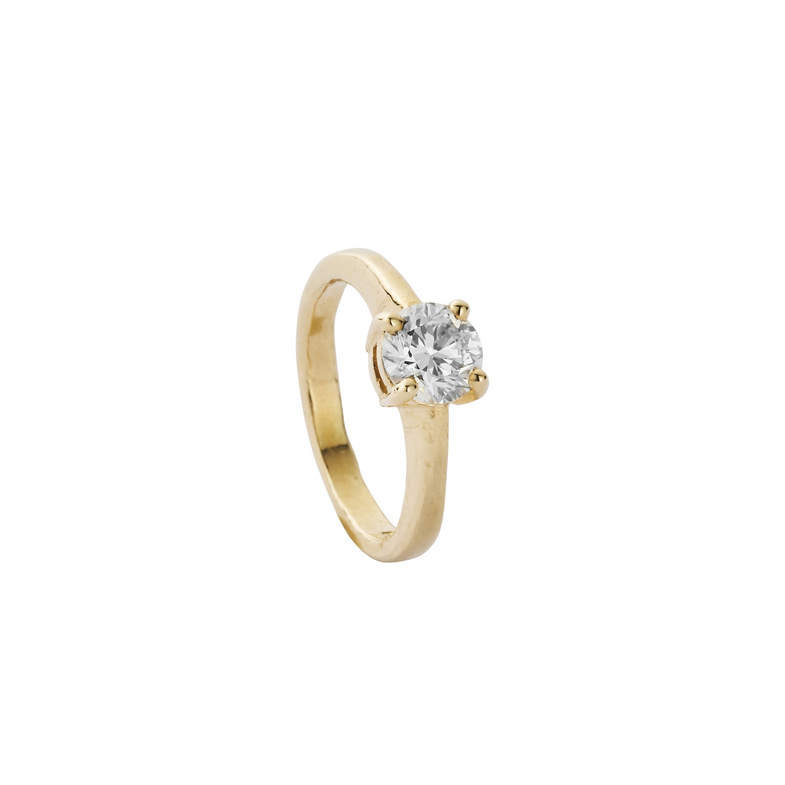 'The Eternity' 9ct Gold Round 1ct Natural Diamond Claw Engagement Ring