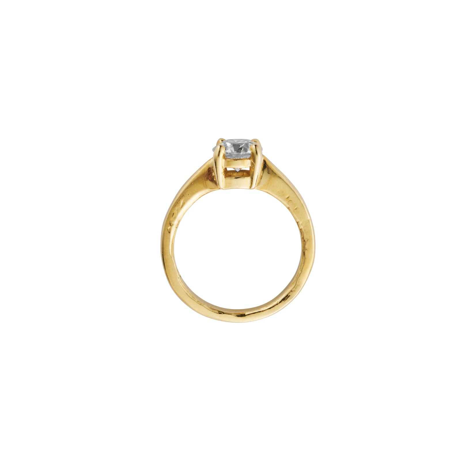 'The Eternity' 9ct Gold Round 1ct Natural Diamond Claw Engagement Ring