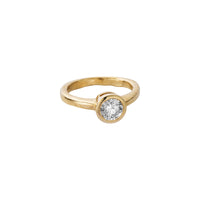 'The Eternity' 9ct Gold Round 1ct Natural Diamond Bezel Engagement Ring