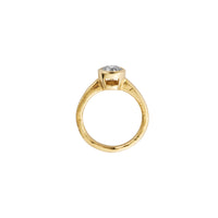 'The Eternity' 9ct Gold Round 1ct Natural Diamond Bezel Engagement Ring