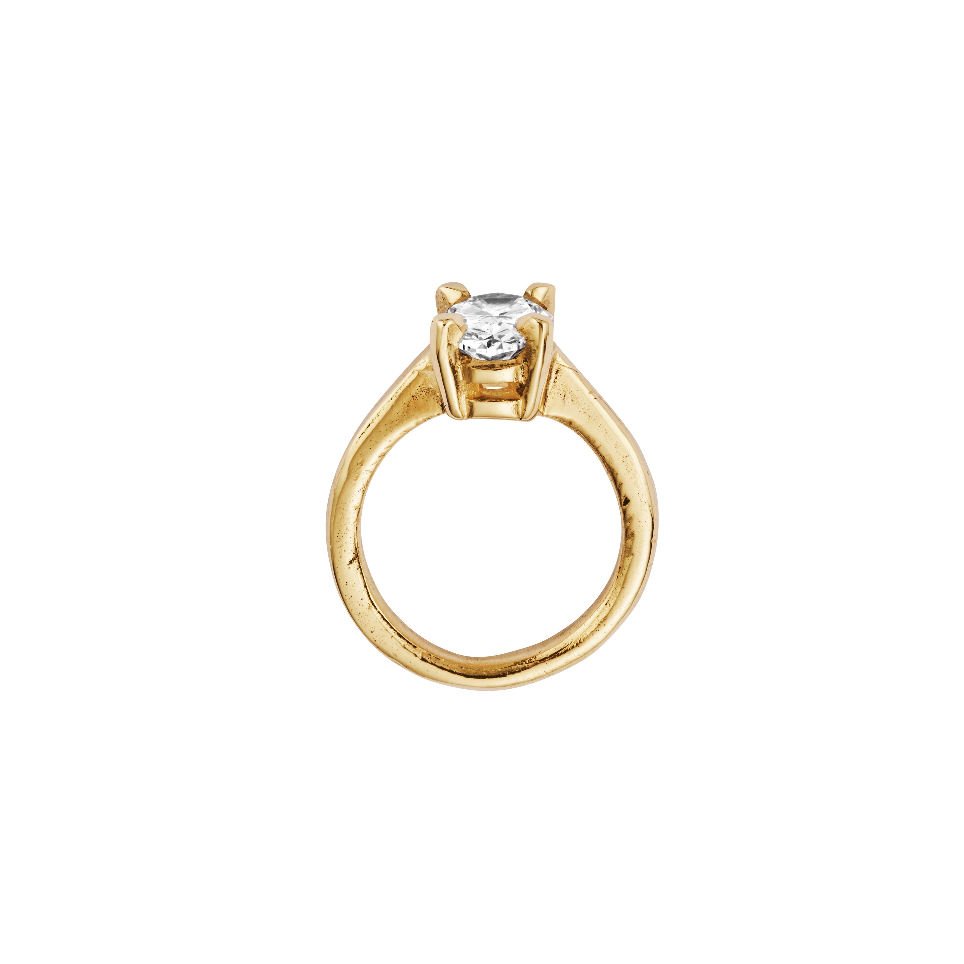 'The Story' 9ct Gold Oval 2ct Lab Grown Diamond Claw Engagement Ring