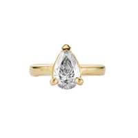 'The Muse' 9ct Gold Pear 2ct Lab Grown Diamond Claw Engagement Ring