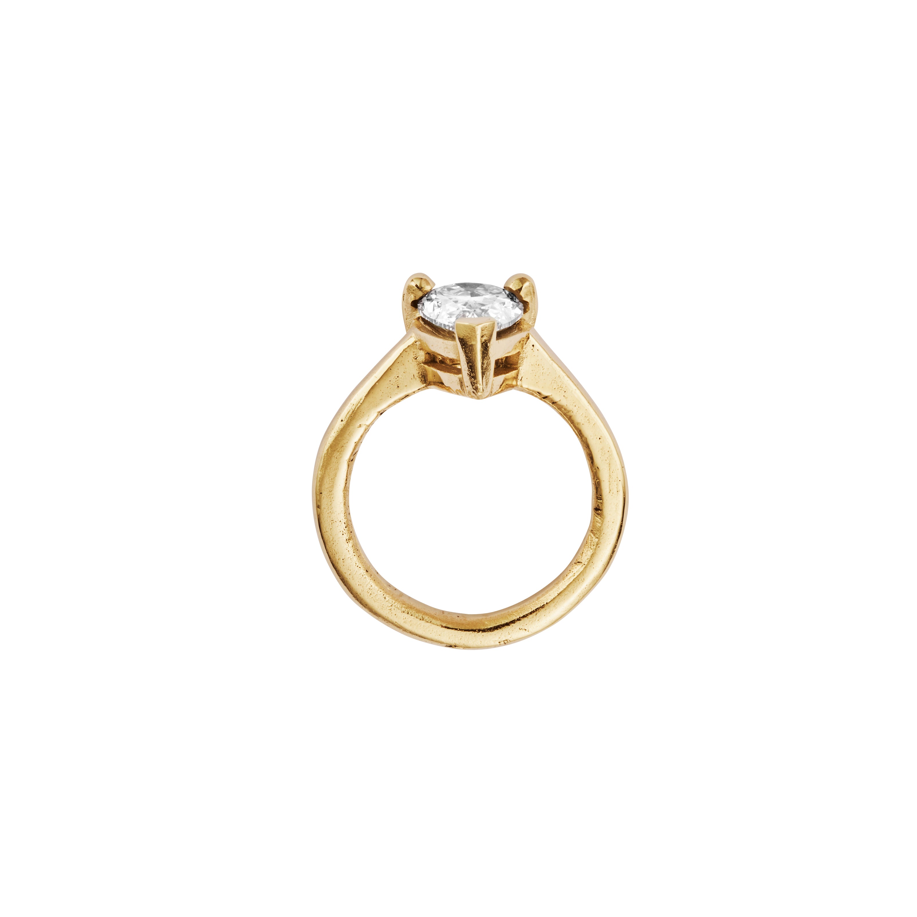 'The Muse' 9ct Gold Pear 2ct Lab Grown Diamond Claw Engagement Ring