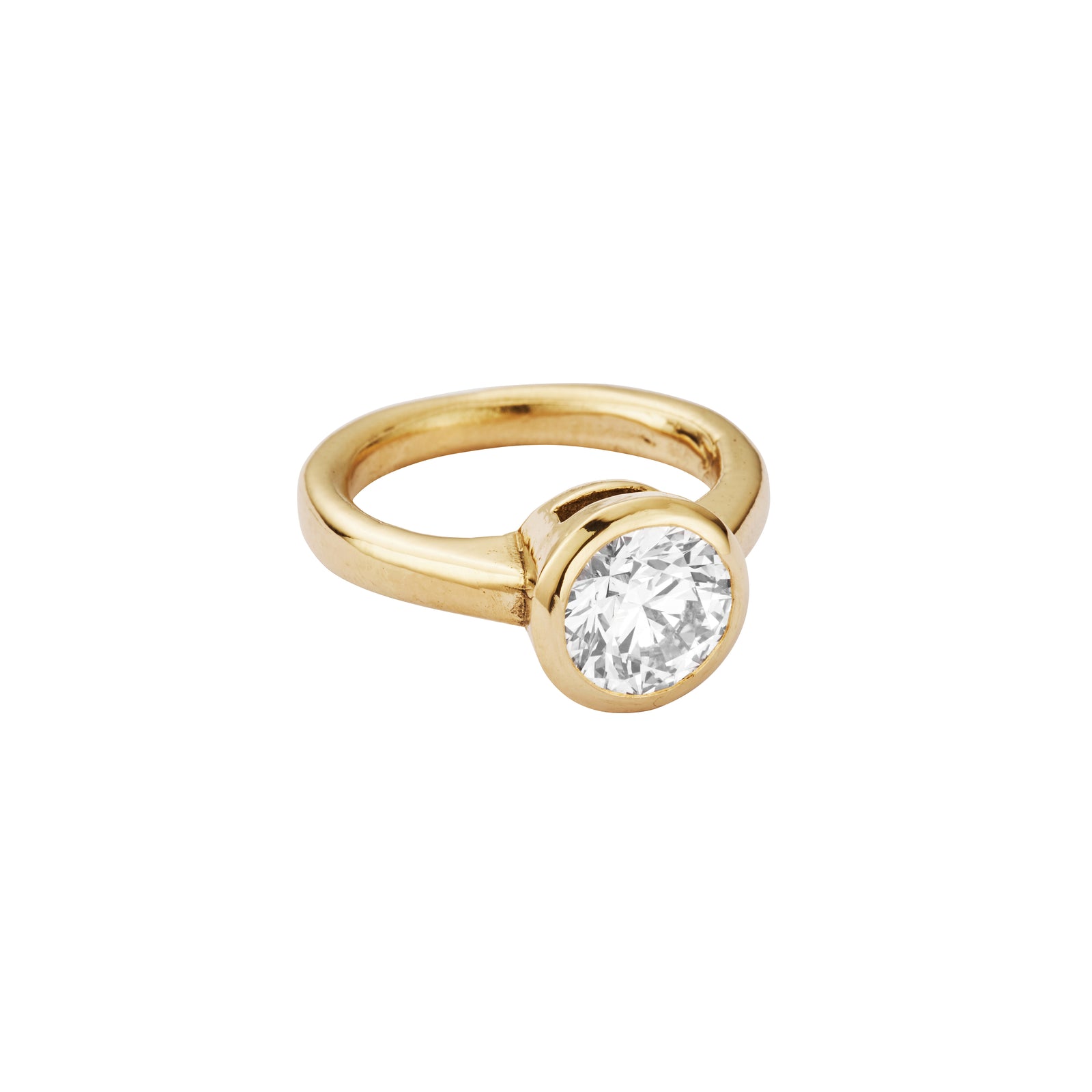 'The Eternity' 9ct Gold Round 2ct Lab Grown Diamond Bezel Engagement Ring