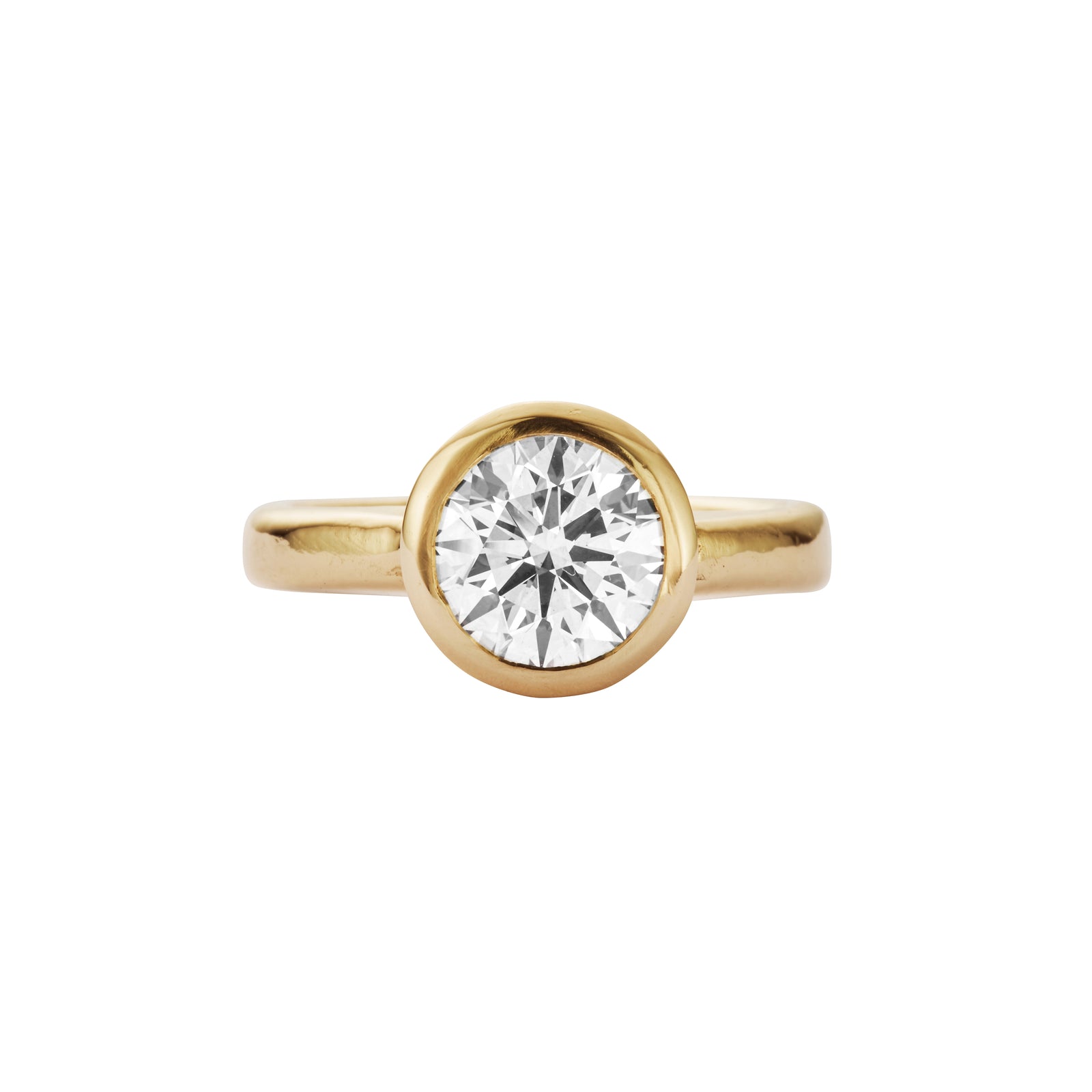'The Eternity' 9ct Gold Round 2ct Lab Grown Diamond Bezel Engagement Ring