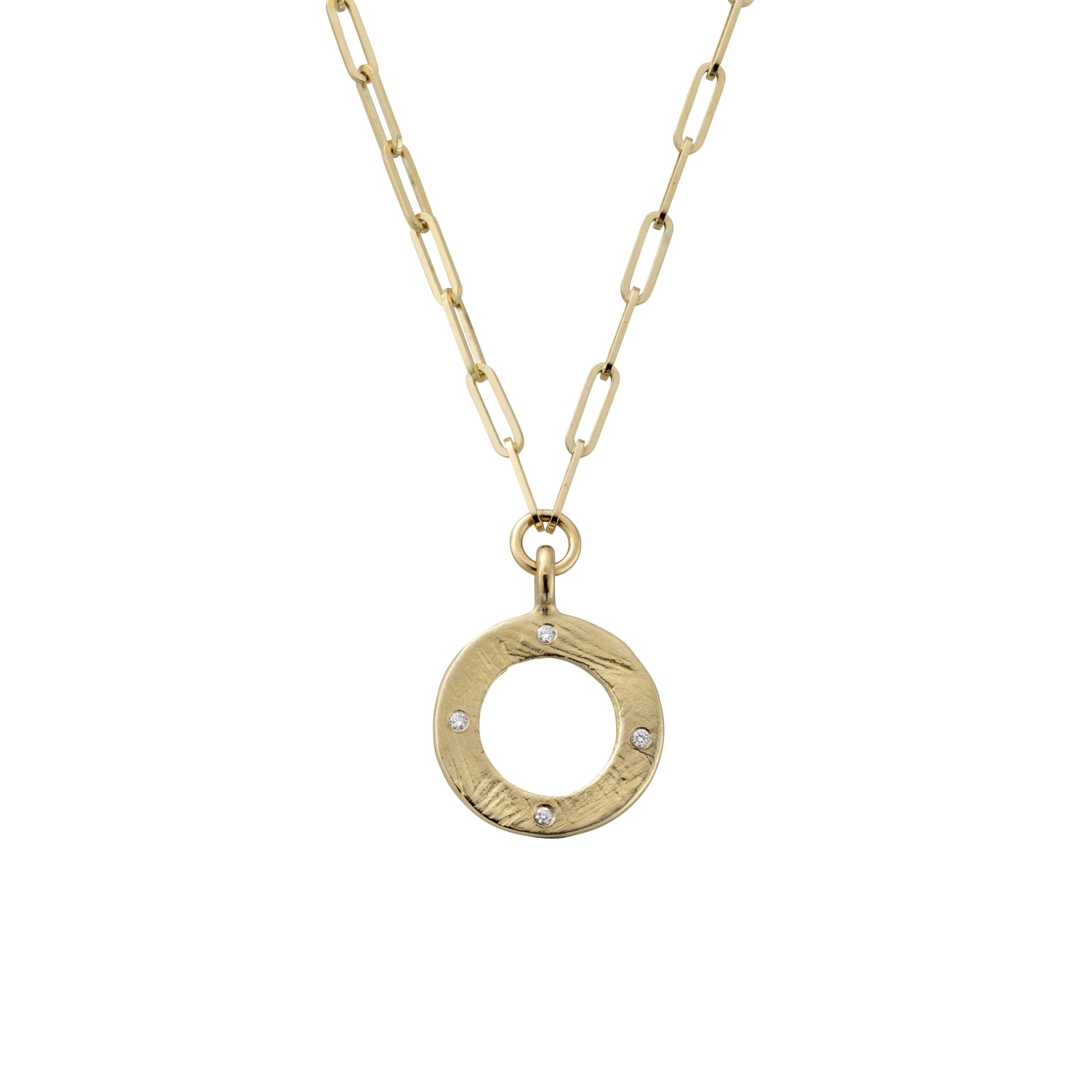 Gold 4 Diamond Luxury Forever Trace Chain Necklace
