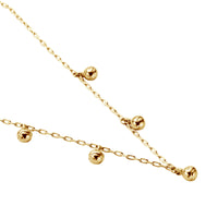 Gold Five DD Tennis Ball Necklace