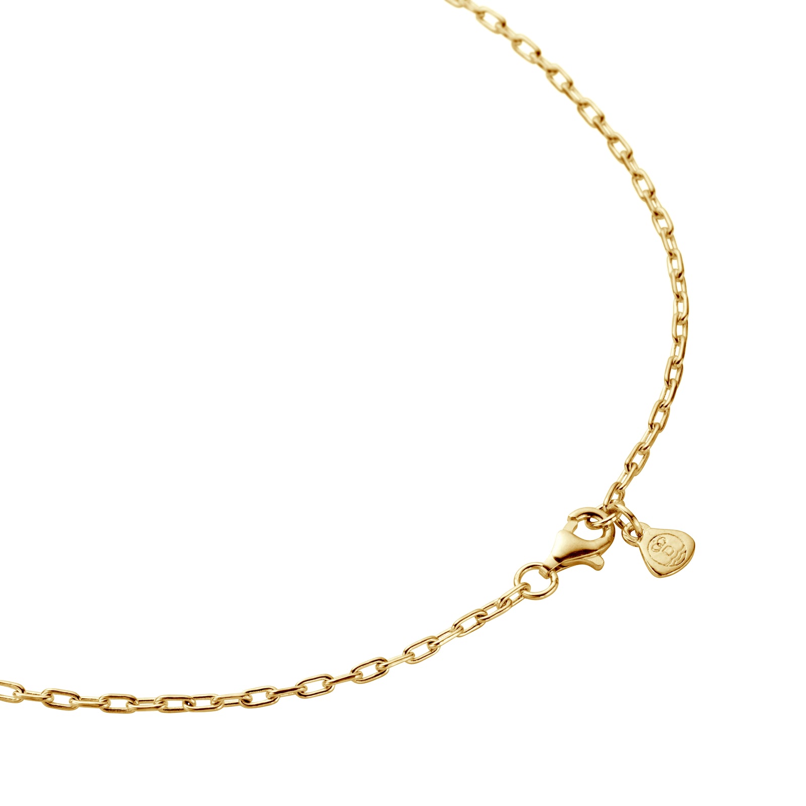 Gold Five DD Tennis Ball Necklace