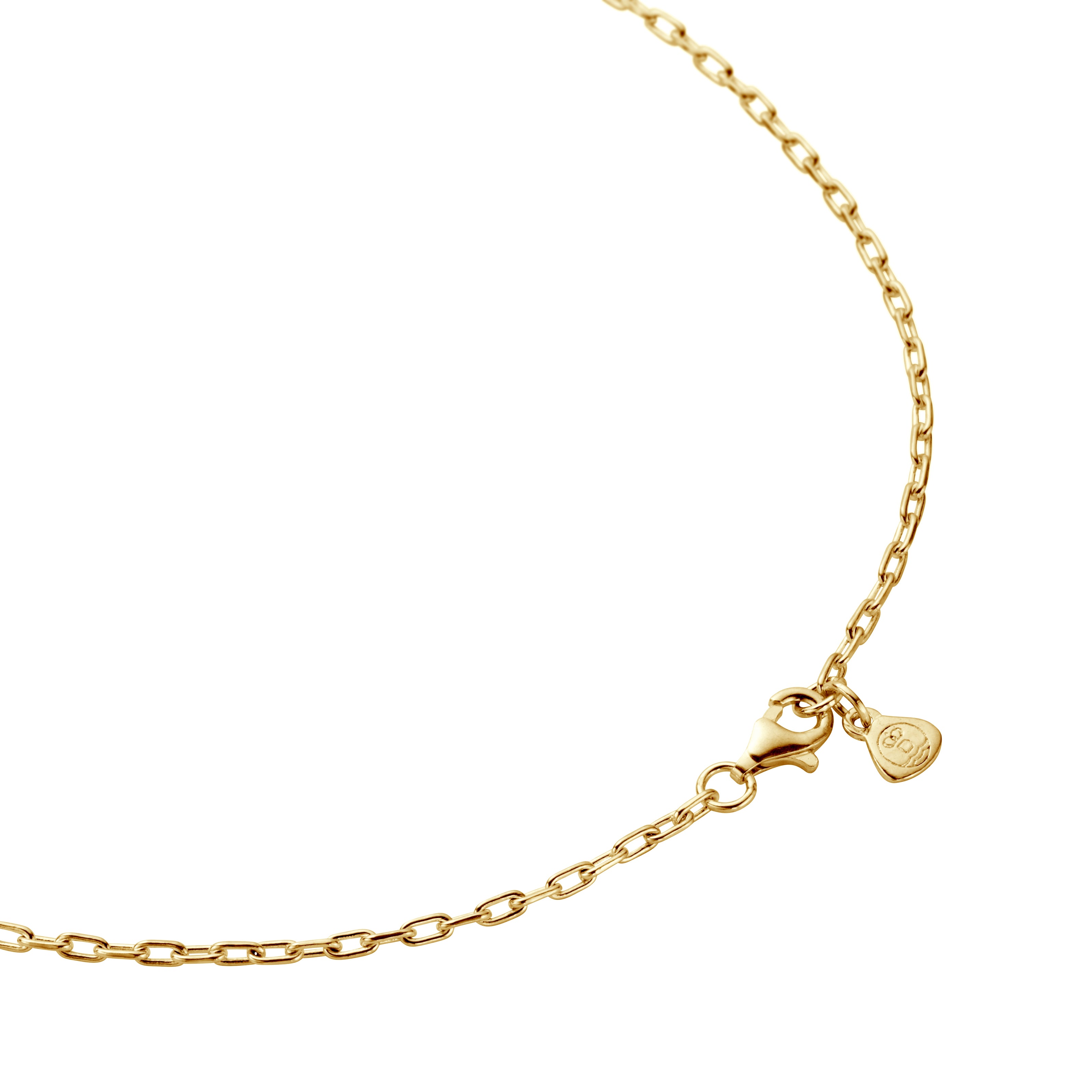 Gold Five DD Tennis Ball Necklace