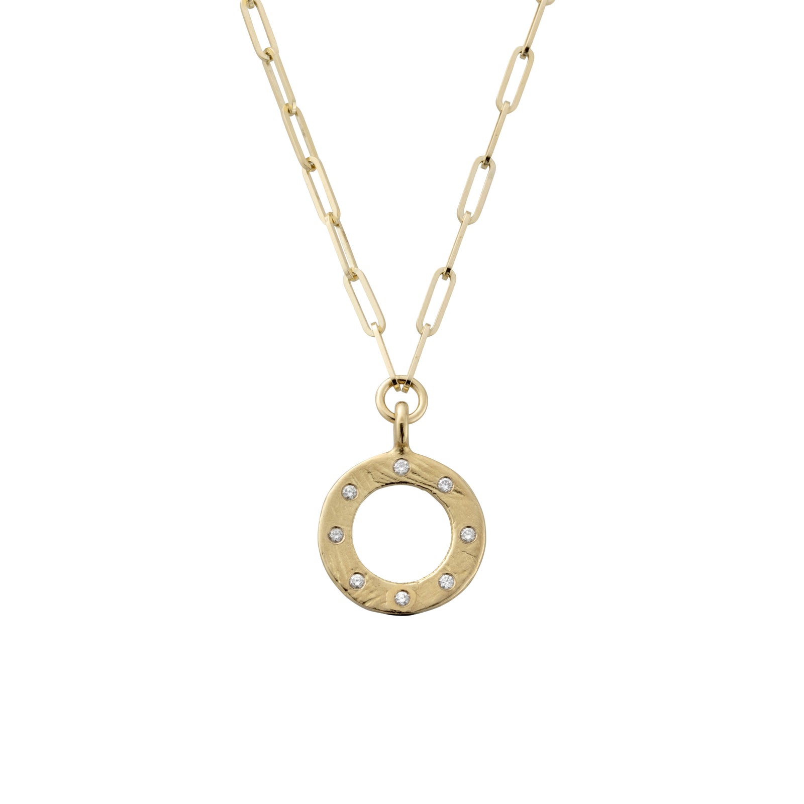 Gold 8 Diamond Luxury Forever Trace Chain Necklace