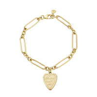 Gold 'Always With Me' Love Token Bracelet