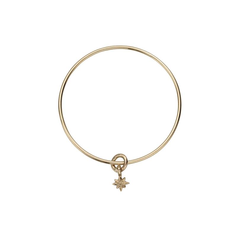 Gold Baby North Star Bangle