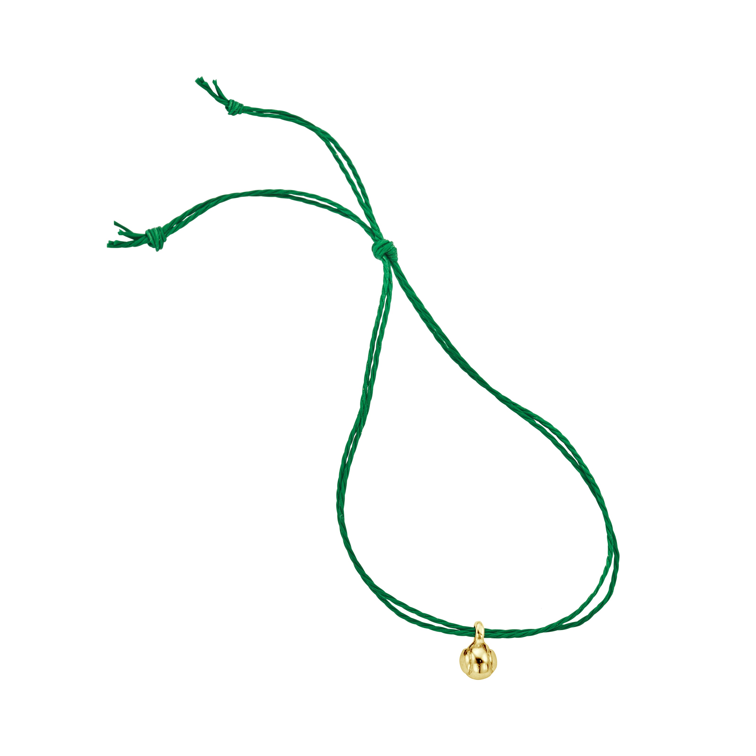 Gold DD Tennis Ball Cord Bracelet