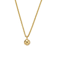 Gold DD Tennis Ball Necklace