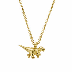 Gold Dinosaur Necklace