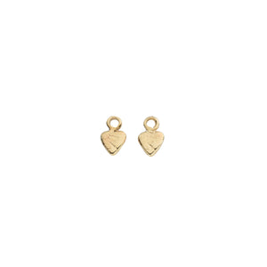 Gold Baby Heart Earring Charms