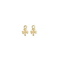 Gold Baby Shamrock Earring Charms