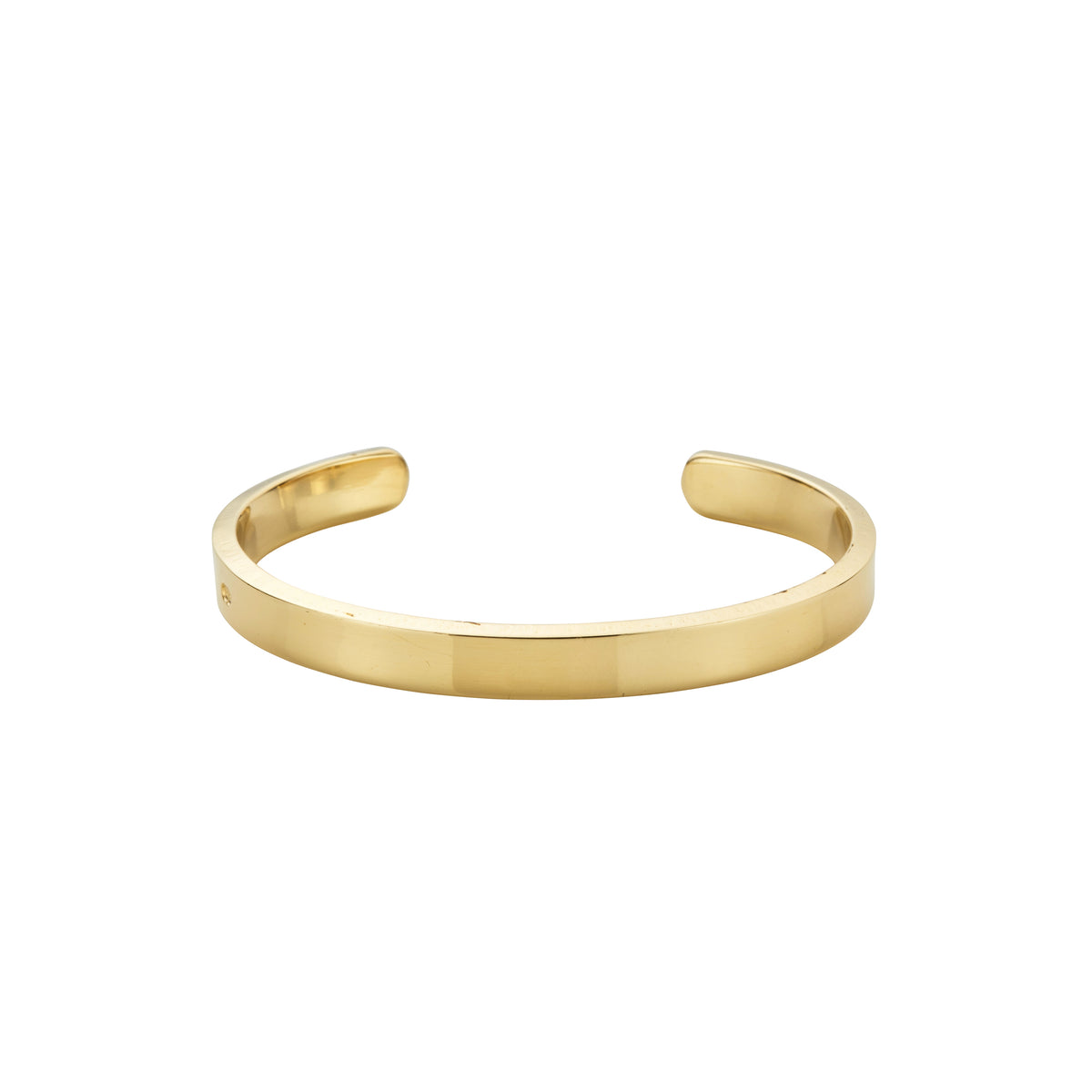 Men's Gold Feature Hallmark Bangle