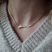 Gold 'Forever' Affirmation Necklace