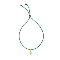 Gold Little Girl Cord Bracelet