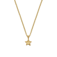 Gold Single Diamond Guiding Star Necklace