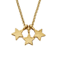 Gold Trio Guiding Star Necklace