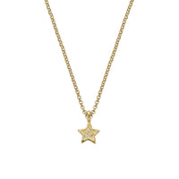 Gold Trio Diamond Guiding Star Necklace