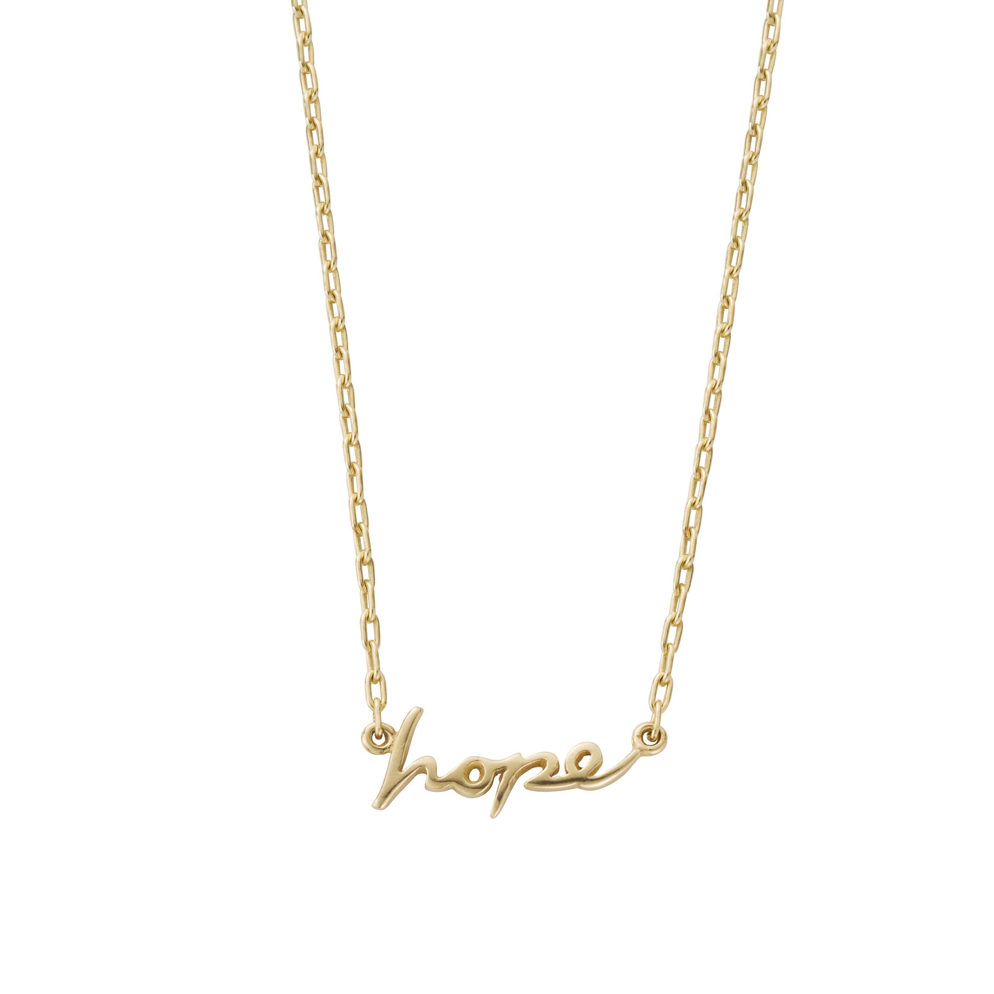 Gold 'Hope' Affirmation Necklace